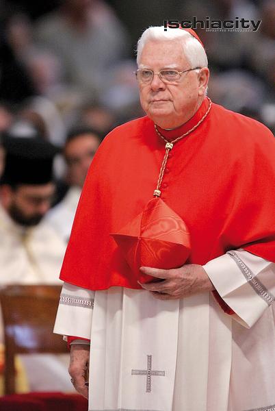 VATICAN CITY - APRIL 14:  U.S. Cardinal Bernard Law celebrates mass honoring deceased Pope John Paul II in St. Peter's Basilica April 14, 2005 in Vatican City. Cardinals celebrate a series of funeral masses for nine days after the death of a Pope known as the "Novemdiales."  (Photo by Mario Tama/Getty Images)